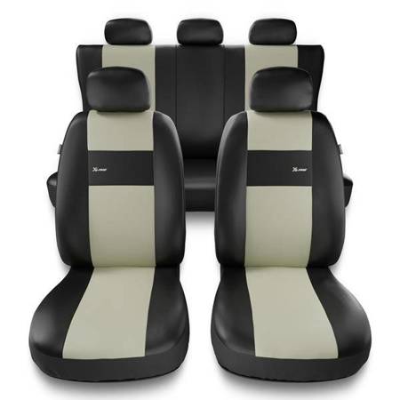 Universelle sædebetræk til biler til Honda City I, II, III, IV, V (1981-2013) - betræk til sæder - sædeovertræk - Auto-Dekor - X-Line - beige
