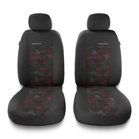 Universelle sædebetræk til biler til Hyundai Elantra III, IV, V, VI, VII (2000-....) - betræk til sæder - sædeovertræk - Auto-Dekor - Elegance 1+1 - rød