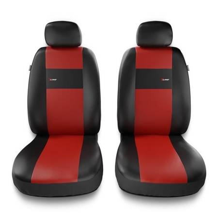 Universelle sædebetræk til biler til Hyundai Elantra III, IV, V, VI, VII (2000-....) - betræk til sæder - sædeovertræk - Auto-Dekor - X-Line 1+1 - rød