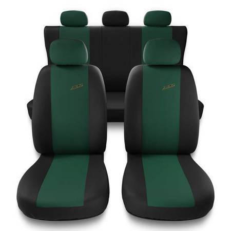 Universelle sædebetræk til biler til Hyundai Elantra III, IV, V, VI, VII (2000-....) - betræk til sæder - sædeovertræk - Auto-Dekor - XR - Grøn