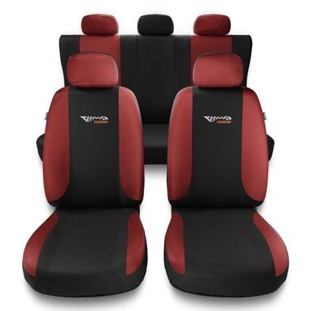 Universelle sædebetræk til biler til Mercedes-Benz M-Klasse W163, W164, W166 (1997-2015) - betræk til sæder - sædeovertræk - Auto-Dekor - Tuning - rød