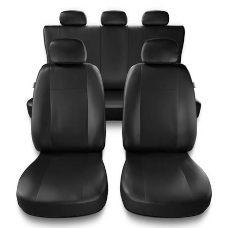 Universelle sædebetræk til biler til Mitsubishi Lancer V, VI, VII, VIII, IX (1988-2016) - betræk til sæder - sædeovertræk - Auto-Dekor - Comfort - sort