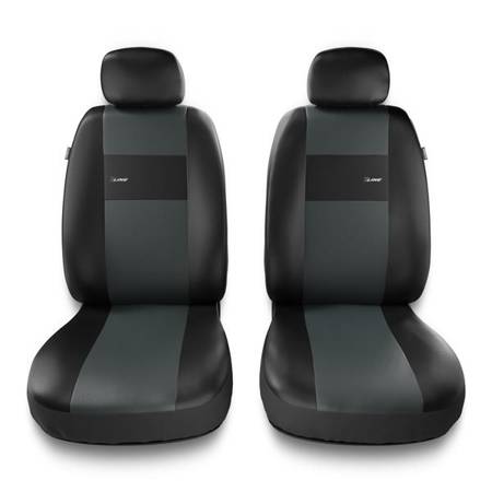 Universelle sædebetræk til biler til Nissan Leaf I, II (2011-2019) - betræk til sæder - sædeovertræk - Auto-Dekor - X-Line 1+1 - grå