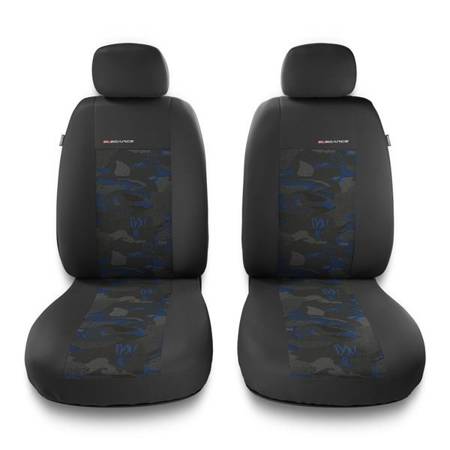 Universelle sædebetræk til biler til Suzuki Ignis I, II, III (2000-2019) - betræk til sæder - sædeovertræk - Auto-Dekor - Elegance 1+1 - blå