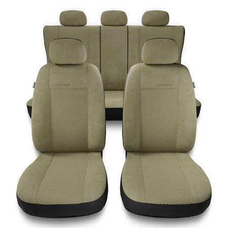 Universelle sædebetræk til biler til Toyota Land Cruiser II, III, IV, V, VI, VII (1989-2019) - betræk til sæder - sædeovertræk - Auto-Dekor - Prestige - beige