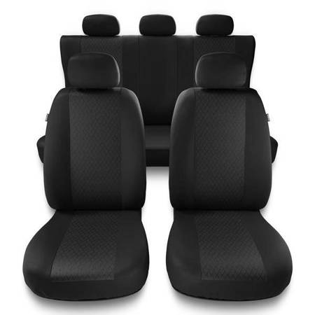 Universelle sædebetræk til biler til Toyota RAV4 I, II, III, IV (1994-2019) - betræk til sæder - sædeovertræk - Auto-Dekor - Profi - grå