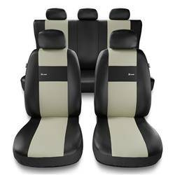 Universelle sædebetræk til biler til Alfa Romeo 156 I, II (1997-2007) - betræk til sæder - sædeovertræk - Auto-Dekor - X-Line - beige