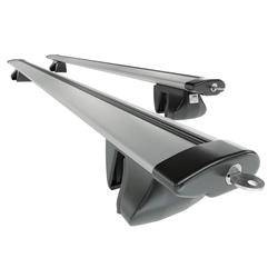Aluminium tagbøjle til Land Rover Freelander mk I SUV (1998-2006) - sølv bagagebærer til taget - lastholder - tagholder - Amos - Alfa - Dynamic - rækværk