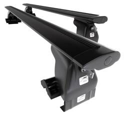 Aluminium tagbøjle til Ssangyong Rexton mk I SUV (2002-2007) - sort bagagebærer til taget - lastholder - tagholder - Amos - D-1 - Dynamic - uden monteringselementer