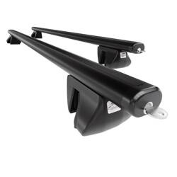 Aluminium tagbøjle til Toyota RAV4 mk III SUV (2005-2012) - sort bagagebærer til taget - lastholder - tagholder - Amos - Alfa - Aero - rækværk