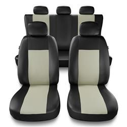 Universelle sædebetræk til biler til Alfa Romeo 156 I, II (1997-2007) - betræk til sæder - sædeovertræk - Auto-Dekor - Comfort - beige